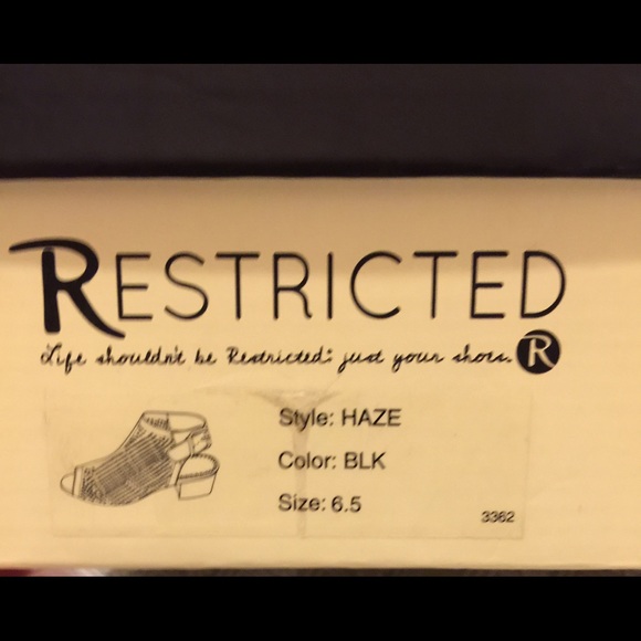 Restricted Black Size 6.5 Women’s Shoes Mesh top - Picture 7 of 7